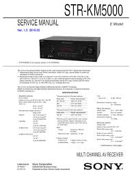 Find programming instructions and codes for your sony remote control. Sony Str Km5000 Service Manual Pdf Download Manualslib