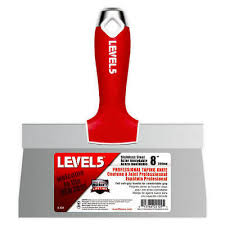 A level 5 finish is a skim coat of joint compound (also known as mud) applied to a finish that you would normally leave at level 4. Taping Knife Stainless Steel Drywall Finishing Paint Scraper 8 Level 5 Tools Ebay