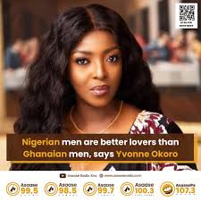 Nigerian men are better lovers than Ghanaian men, says Yvonne Okoro  https://www.asaaseradio.com/nigerian-men-are-better-lovers-than-ghanaian-men-says-yvonne-okoro/  #AsaaseRadioXtra