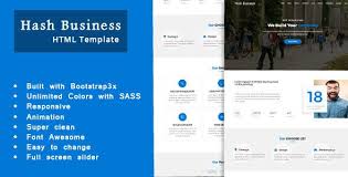 Hashbus One Page Corporate And Business Template Hash Business One Page Corporate And Business Templat In 2020 Business Template Templates Best Website Templates