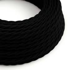 Solid colors eyeblack stickers are a surefire way to show your dedication and team spirit. Twisted Electric Cable Covered By Cotton Solid Color Fabric Tc04 Black