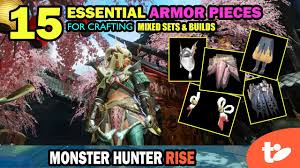 Download 15 Essential Armor Pieces For Mixed Sets In Monster Hunter Rise
