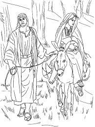 Narrator comes to mic to welcome & introduce program. Mary Sitting On Donkey And Joseph On The Road To Bethlehem Coloring Pages Best Place To Color