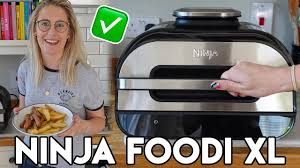 First Test Ninja Foodi Xl Grill Air Fryer Unboxing Review Ag551uk Youtube