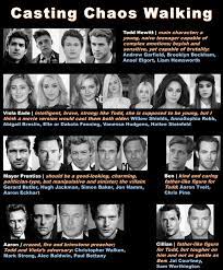 Chaos walking is the upcoming movie adaptation of patrick ness's book from director doug liman; Casting Chaos Walking Love2read365