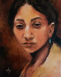 And Still Like Air, I Rise by Connie D. Phillips Oil