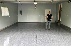 According to www.thespruce.com unfinished concrete creates an obscene amount of dust that is easily tracked into your home or vehicle. Diy How To Renew A Pitted Garage Floor With A Nohr S Coating All Garage Floors