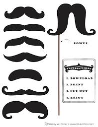 Free Printable Moustache Brigade In Honor Of Movember Mustache Party Photo Booth Props Free Moustache Party
