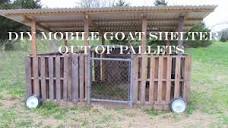 DIY Mobile Goat Shelter Out Of Pallets 2.0 [goats] [shed] [house ...