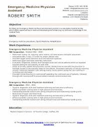 Writing a great physician assistant cover letter is an important step in getting hired at a new job, but it can be hard to know what to include and how to format a get inspired by this cover letter sample for physician assistants to learn what you should write in a cover letter and how it should be formatted. Emergency Medicine Physician Assistant Resume Samples Qwikresume