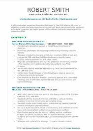 Executive Assistant To The Ceo Resume Format Executive Assistant Job Resume Resume Profile