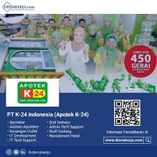 Nahh apotek tempat saya bekerja sendiri apotek k24 franchise. Lowongan Kerja Pt K 24 Indonesia Apotek Disnakerja Com Info Lowongan Kerja Indonesia Facebook