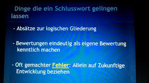 Fazit hausarbeit beispiel pdf : Schlusswort Formulieren Nachwort Schreiben Youtube