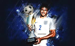 Join now to share and explore tons of collections of awesome wallpapers. Download Wallpapers Reece James England National Football Team English Soccer Player Reece James With Cup England Soccer Blue Stone Background For Desktop Free Pictures For Desktop Free