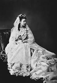 Queen Victoria S Daughter Princess Louise Duchess Of Argyll In Her Wedding Dress 1871 Queen Victoria Children Royal Wedding Gowns Royal Weddings