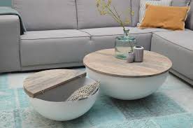 Jeder freut sich über geschenke, welche ausgefallen und witzig sind. Design Couchtisch Mango Holz Sophie Metall Rund Beistelltisch Halbkugel 80x35cm Mobel Wohnen Mobel Tische Couchtisch Design Couchtisch Couchtisch Rund