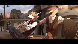 Daniel And Phoenix By Ostinlein On Deviantart Furry Drawing Anthro Furry Anime Furry