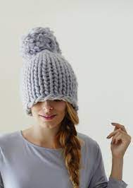 Xxl Pom Pom Hat Knitted Hats Knitting Knitting Accessories
