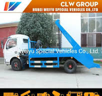 4X2 5cbm Capacity Dongfeng Swept-Body Refuse Collector Swing ...