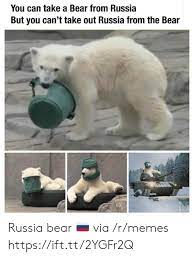 You Can Take A Bear From Russia But You Can T Take Out Russia From The Bear Russia Bear Via Rmemes Httpsifttt2ygfr2q Meme On Me Me