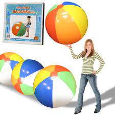Play volleyball with this giant beach ball. 48 Inch Beach Ball Giant Inflatable Beach Ball