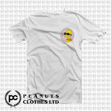 Bart Simpson Off White T Shirt Black Off White X Bart Simpsons Pocket T Shirt In 2020 Novelty Shirts Tshirt Logo Hypebeast T Shirt