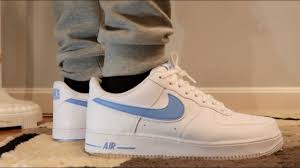Кроссовки air force 1 experimental 'parcel service'. On Feet Nike Air Force 1 07 3 Low University Blue Youtube