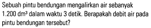 Bendungan hydropower, menggunakan air untuk menggerakkan turbin untuk membangkitkan listrik. Sebuah Pintu Bendungan Mengalirkan Air Sebanyak 1 200 Dm