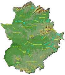 Mapa Fisico De Extremadura Tamano Completo Gifex