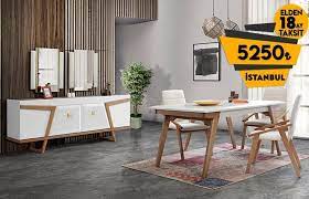 istanbul yemek odasi modeco dan sektordeki 30 yilina ozel muthis indirim 30 a varan indirime ek 10 kdv indirimi ve firsatlarla in 2020 home decor furniture room