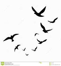 Small Birds In Flight Tattoo Pin By Rebecca Thompson On Tattoos Black And White Birds Flying Bird Tattoo Birds Flying