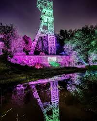 Zeche Carl Funke 1 Lichtkunst Ruhrgebiet Zeche