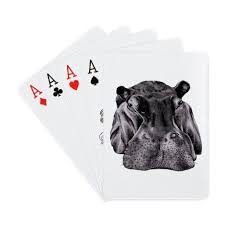Hippo Playing Cards On Cafepress Com Hippo Hippopotamus Animals