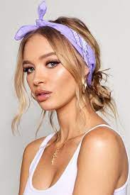 Bandana Print Headscarf Neckerchief Boohoo Australia Beaded Hair Clips Bandana Hairstyles Head Scarf Styles
