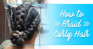 Those with naturally kinky hair should smooth curls with an iron before creating the braids. How To Braid Curly Hair Devacurl Blog