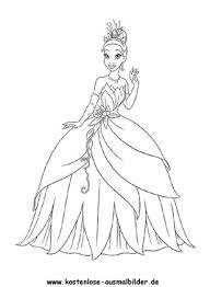 Ausmalbild Prinzessin Mit Schonem Kleid Gratis Ausdrucken