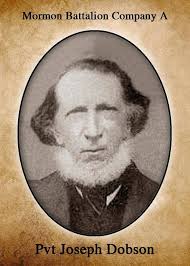 Joseph Dobson was born 26 Aug 1804 in England. His family record does not  include any other siblings. He married about 1836 and his wife gave birth  to two children. His father