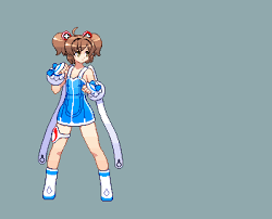 生存確認 閃光魔術師 ピクセルキャラクター アニメキャラ キャラクターアート