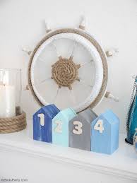 Even if you live miles away from the beach or any particular body of water, you can always wake up to. Diy Nautical Coastal Decor Party Ideas Party Printables Blog