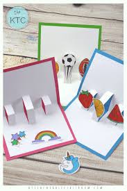 Make a few simple cuts into a piece of decorative paper to create a tab. Build Your Own 3d Card With Free Pop Up Card Templates The Kitchen Table Classroom