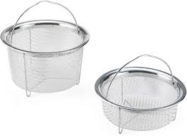 Amazon Com Instant Pot Official Mesh Steamer Basket Set Of 2 Stainless Steel Kitchen Dining An instant pot steamer basket is the #1 instant pot or pressure cooker accessory i recommend. instant pot official mesh steamer basket set of 2 stainless steel