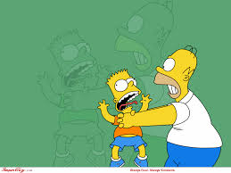 Homer simpson, bart simpson, season 11! Homer Strangling Bart Wallpapers Wallpaper Cave