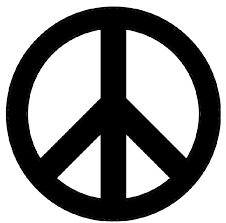 Black And White Peace Sign Hand Emoji Political Stencils For Print Or Download Sign Stencils Peace Sign Stencils