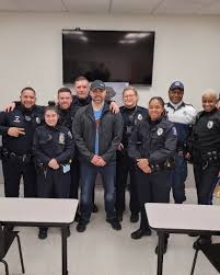 TUPA recognizes P/O Bryan Schafer (pictured in the center) for his 16 years  of dedicated service to the Temple community Brian served several vital  roles during his time with Temple Police including: