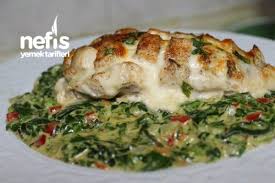 Kafes Tavuk Kremali Ispanak Yataginda Yemek Tarifleri Ispanak Yemek