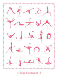 Pink Flamingo Yoga Pose Poster With 25 Asanas 18 X 24 Poster Etsy Yoga Poster Pink Flamingos Flamingo