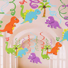 Your child's birthday is around the corner and you have no idea which theme to come up with, right?if your child is an animal lover, then a dinosaur theme party is perfect! Dinosaur Pvc Foil Hanging Swirls Dinosaur Birthday Party Decorations Kids Favors Jurassic Dino Ceiling Hanging Garlands Supplies Buy At The Price Of 0 79 In Aliexpress Com Imall Com