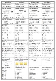 One Stop Teacher Shop Blog Spiral Math Homework To Reinforce The Common Core Standards Math School Spiral Math Homework Math Homework
