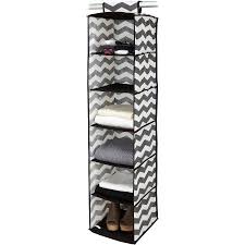 Bedroom closet organization with dollar tree ikea walmart. 6 Shelf Sweater Organizer Chevron Prin Walmart Com Hanging Closet Organizer Hanging Closet Closet Organization