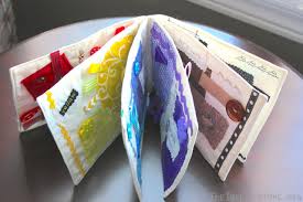 Diy Sew A Fabric Color Book For Baby Toddler The Inspired Home Baby Books Diy Cloth Books For Babies Baby Diy Sewing